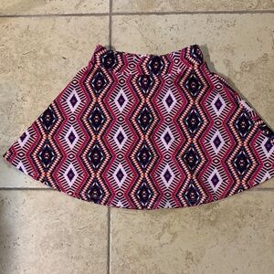 Charlotte Russe Geometric Patterned Skirt